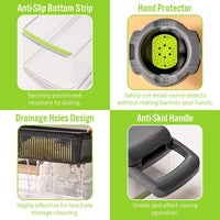 14 in 1 Multipurpose Chopper Fruits & Vegetable Cutters, Grater Peeler Chipser Unbreakable Food Grade Body Easy Push to Clean Button Slicer Dicer Chopper for Kitchen Mandoline Slicer Cutter