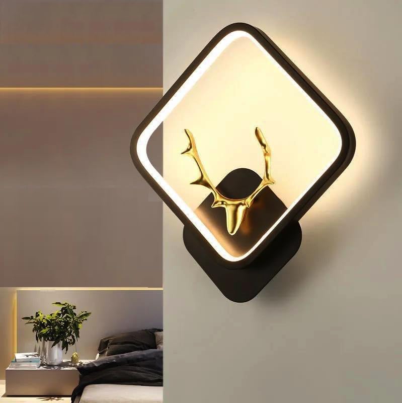 Groeien ABS Plastic LED 3 Color Wall Light | Hiranhead-Square Design | Warm, Natural & Cool White | Indoor/Outdoor Decorative Light for Bedroom, Living Room, Kitchen & More