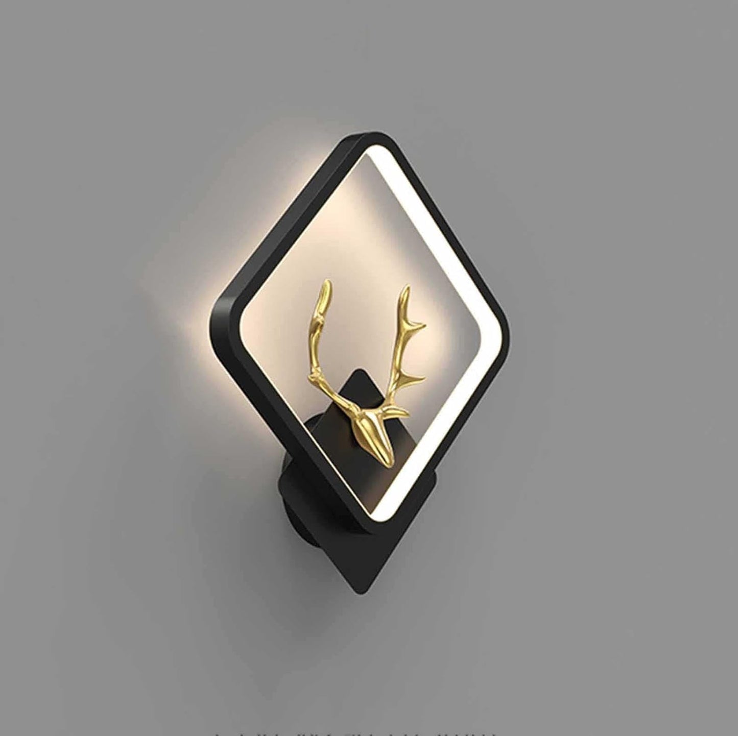 Groeien ABS Plastic LED 3 Color Wall Light | Hiranhead-Square Design | Warm, Natural & Cool White | Indoor/Outdoor Decorative Light for Bedroom, Living Room, Kitchen & More