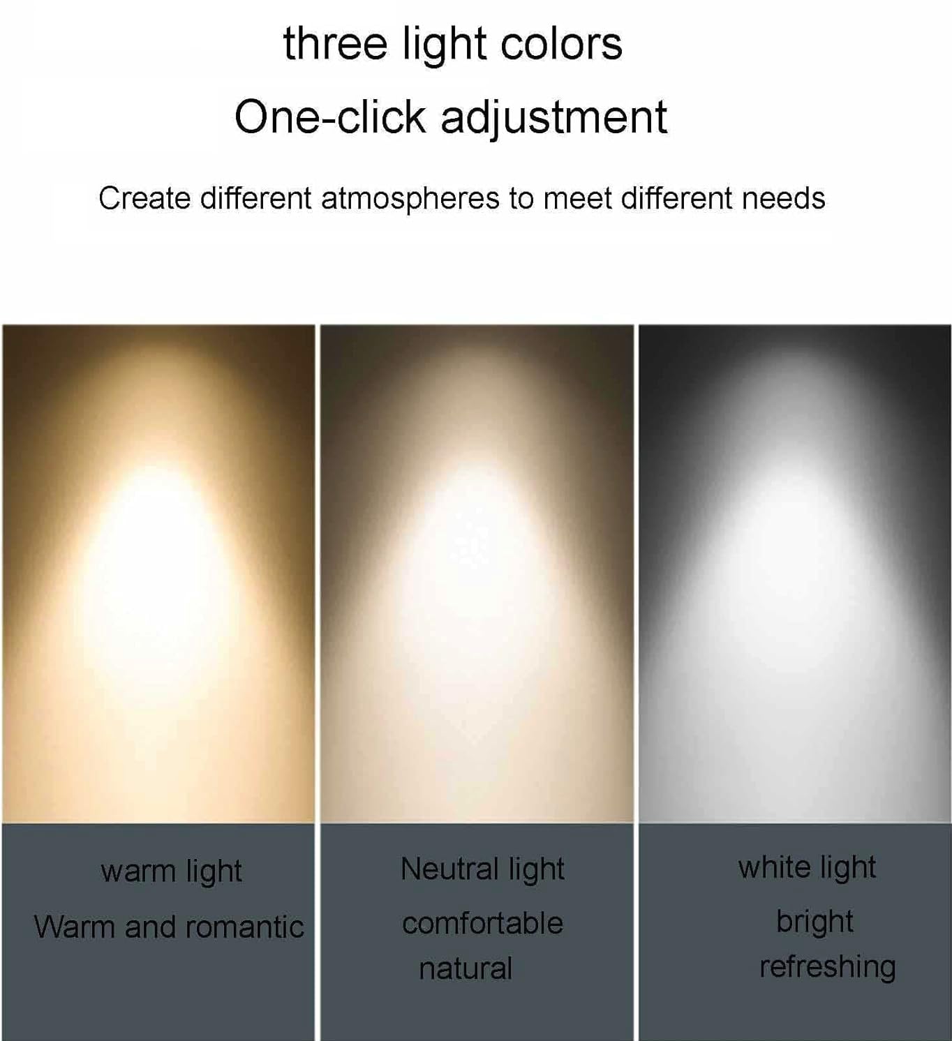 Groeien ABS Plastic LED 3 Color Wall Light | Hiranhead-Square Design | Warm, Natural & Cool White | Indoor/Outdoor Decorative Light for Bedroom, Living Room, Kitchen & More
