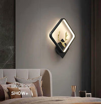 Groeien ABS Plastic LED 3 Color Wall Light | Hiranhead-Square Design | Warm, Natural & Cool White | Indoor/Outdoor Decorative Light for Bedroom, Living Room, Kitchen & More