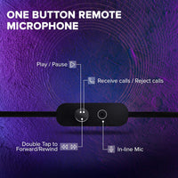 JBL C100SI Wired In Ear Headphones With Mic, Pure Bass Sound, One Button Multi-Function Remote, Premium Metallic Finish, Angled Buds For Comfort Fit (Black)