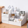 Kitchenwell Cosmetic Organizer with Drawers for Bathroom, Bedroom, Living Room, Kitchen, Dining Room, Office (White,Pack of 1)