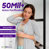 Loopoburq Wearable & Portable Air Purifier – Mint Green | Filterless, Lightweight, Ultra-Quiet | 120 Hours Battery Life