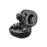 Portronics Harmonics Twins S3 TWS Bluetooth 5.2 Earbuds | 20 Hrs Playtime | 8mm Drivers | Lightweight In-Ear Design | Touch Controls | Type-C Charging | IPX4 Water Resistant (Black)