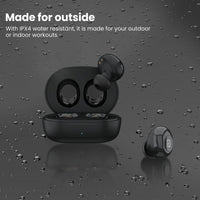 Portronics Harmonics Twins S3 TWS Bluetooth 5.2 Earbuds | 20 Hrs Playtime | 8mm Drivers | Lightweight In-Ear Design | Touch Controls | Type-C Charging | IPX4 Water Resistant (Black)