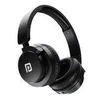 Portronics Muffs M2 Bluetooth Headphones (Black) – On-Ear, 40H Playtime, 40mm Drivers, AUX & Wireless Support, Foldable, Type-C Charging