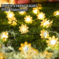 VMMPL 25 LED Lotus String Lights – Warm White | Home Decoration Diwali Lights