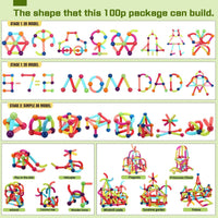 VMMPL Magnetic Sticks Game Kids Toy – 36pcs Learning Magnetic Building Blocks for Toddlers &amp; Kids (Age 3+)