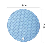 VMMP Silicone Mats for Kitchen Counter – Heat Resistant Mats for Dining Table | Set of 4 Non-Slip Silicone Trivets for Hot Pots and Cookware | Multi-Purpose Kitchen Protection Pads (Multicolour, Round)