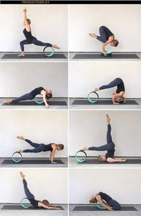 FitBox® Yoga Prop Wheel | Backbend & Stretching Roller for Flexibility, Pilates & Balance Training – Multicolour (1 Pc)