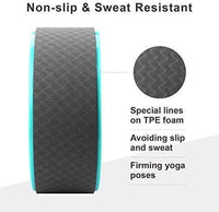 FitBox® Yoga Prop Wheel | Backbend & Stretching Roller for Flexibility, Pilates & Balance Training – Multicolour (1 Pc)