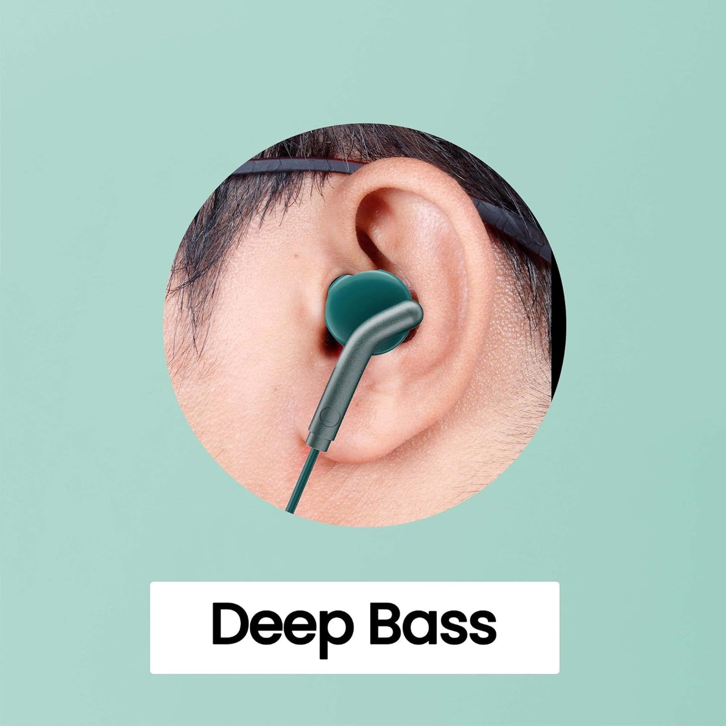 Zebronics Zeb-Bro Wired In-Ear Earphones with Mic | 3.5mm Jack | Passive Noise Isolation | Snug Fit | 1.2m Cable | Water Resistant | Green | Ideal for Calls, Music & Gaming