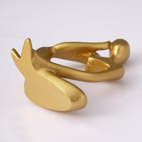 Decorative Abstract Thinker Men Statue Set Of 3 Modern Art Showpiece Sculpture(Fantasy,Gold,13CmX6Cm) Decoration Items For Home Decor Living Room Bedroom Bookshelf Table Office-Resin