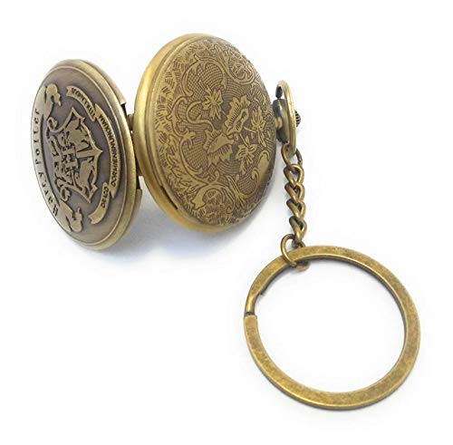 VMMPL Harry Potter Metal Pocket Watch Keychain – Vintage Style Analog Clock, Multicolour, Unisex (Pack of 1)